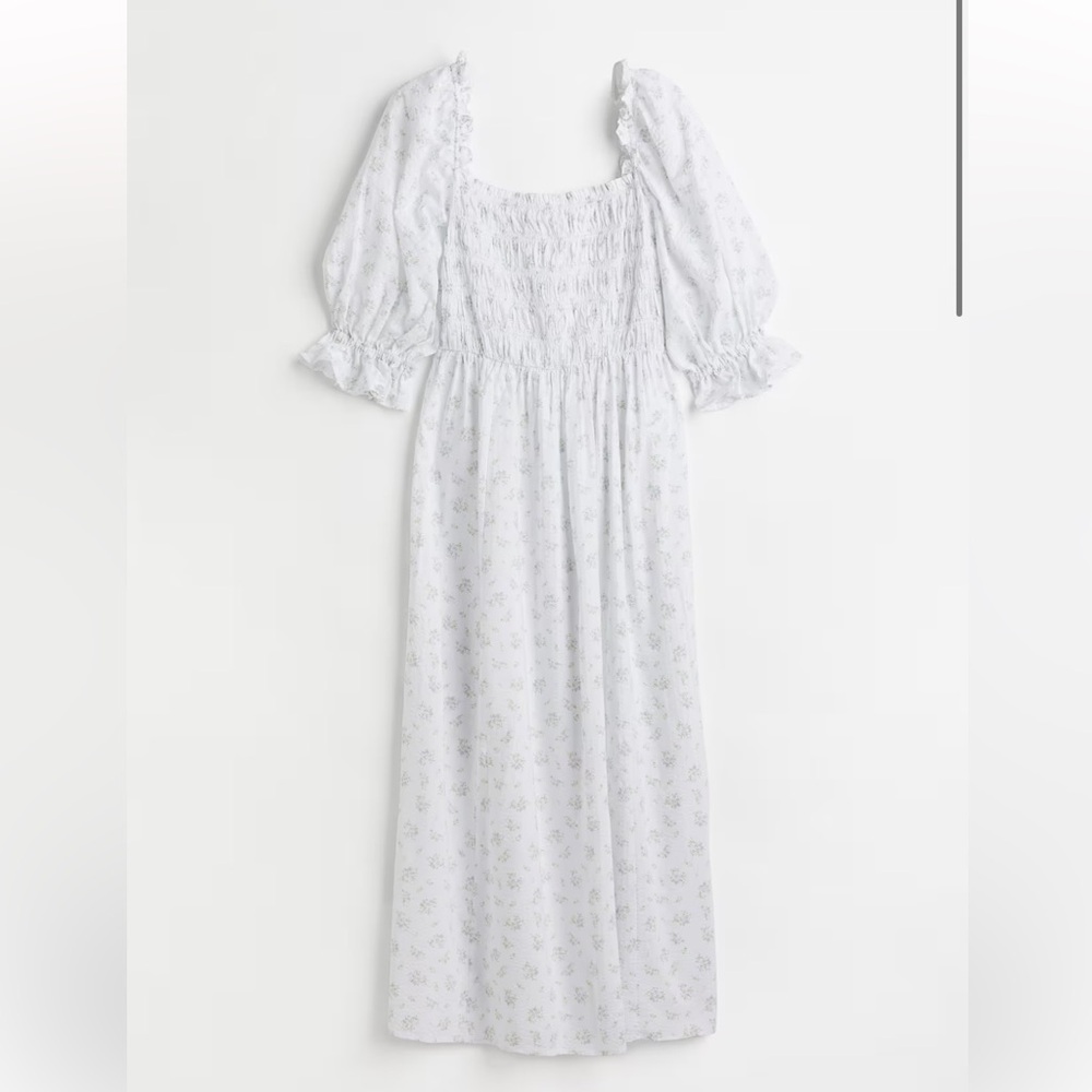 H&M Floral Puff Sleeve Dress